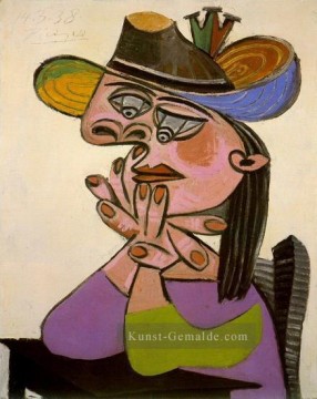  38 galerie - Femme accoudee 1938 Kubismus